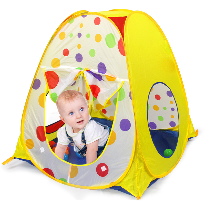 快乐成长儿童帐篷 可折叠便携游戏屋 室内户外儿童玩具 海洋球